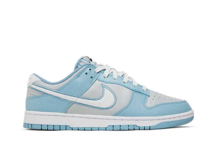 

Кроссовки Nike Dunk Low Fleece Swoosh - Light Blue, серый