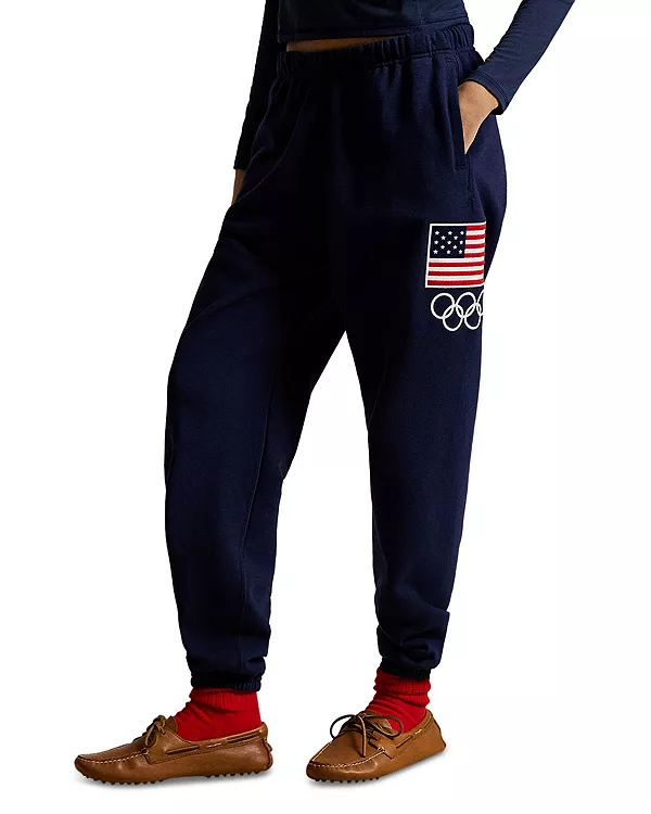 

Флисовые спортивные штаны сборной США Ralph Lauren, синий