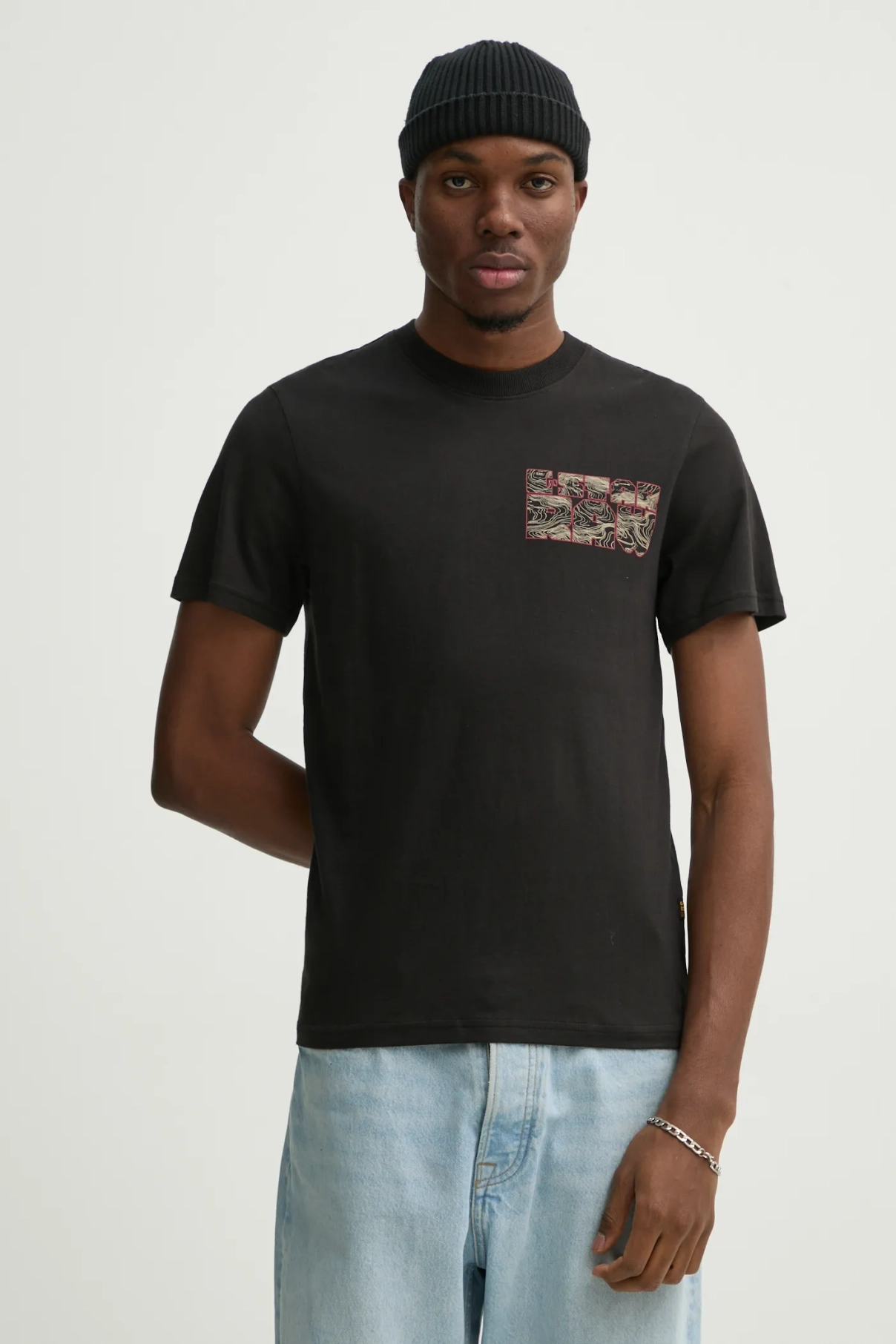 

Хлопковая футболка G-Star Raw, черный