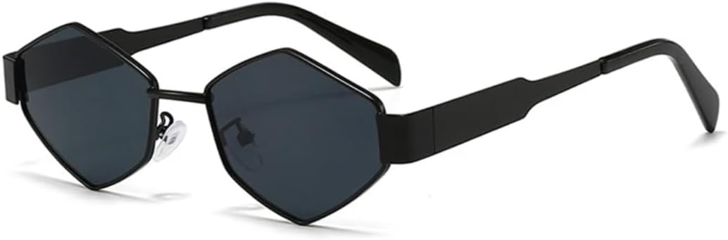 

Солнцезащитные очки с защитой UV400 | Металлическая оправа, панк, градиентные линзы | Для женщин и мужчин, для занятий спортом на открытом воздухе и вождения DSVIGF, Black Gray