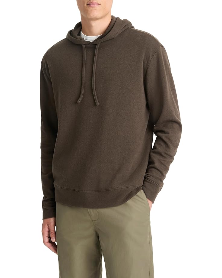 

Худи Vince Double Face Pull Over Hoodie, цвет Night Moss/Emerald Bay