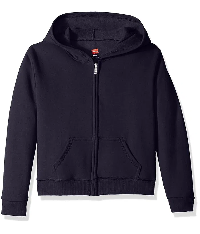 Худи на молнии флис Hanes, Black - 12 Pack