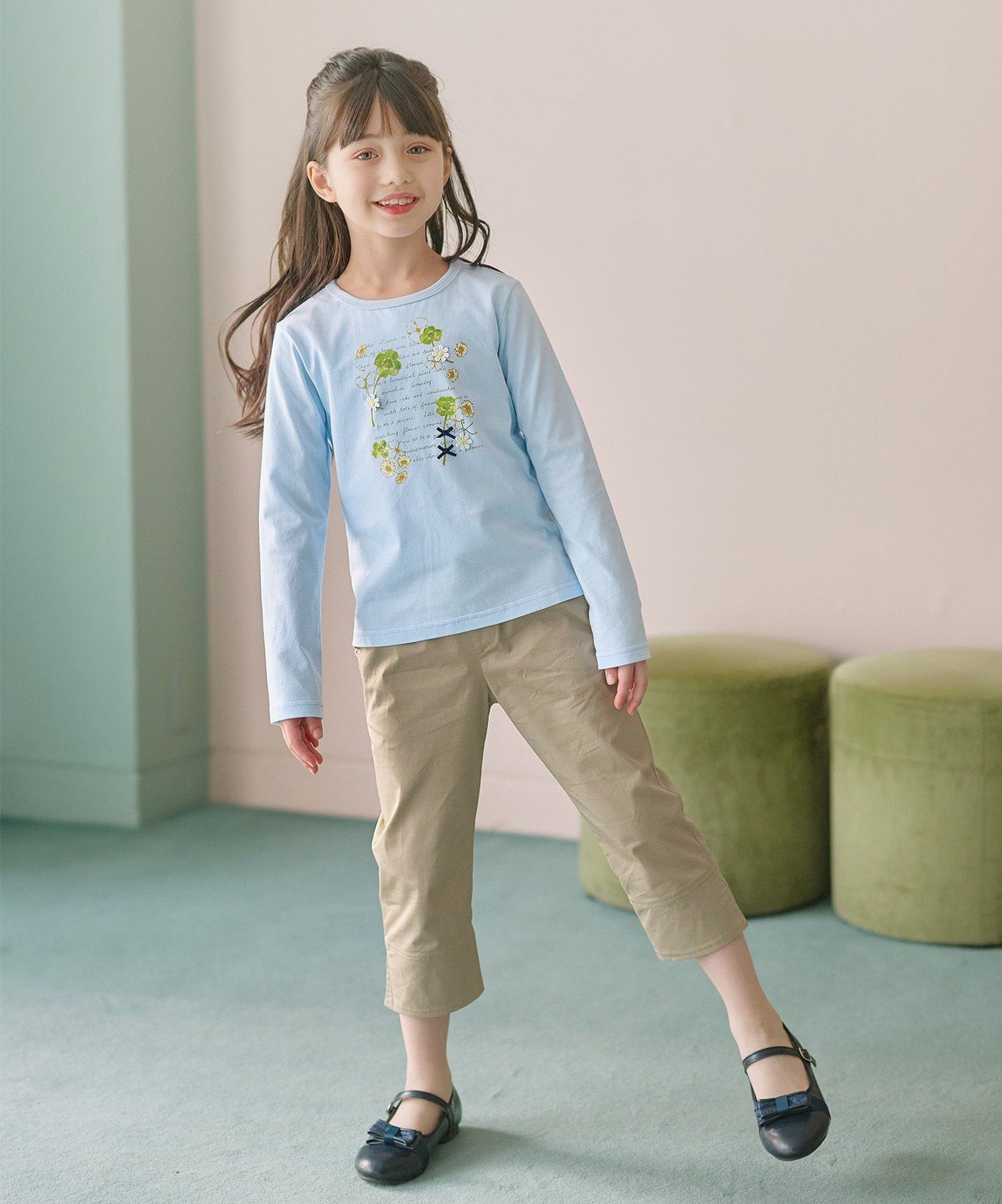 Футболка Oshibana Clover [110-140 см] Kids Suite, Saxophone blue [073] — фото 2