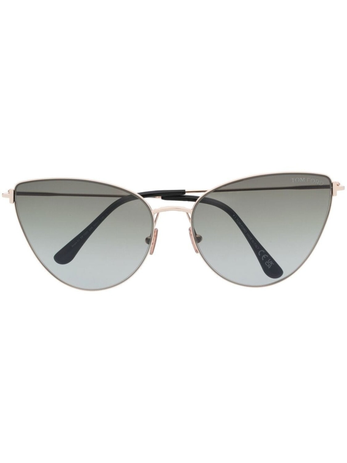 

TOM FORD Eyewear солнцезащитные очки в оправе 'кошачий глаз', золотистый
