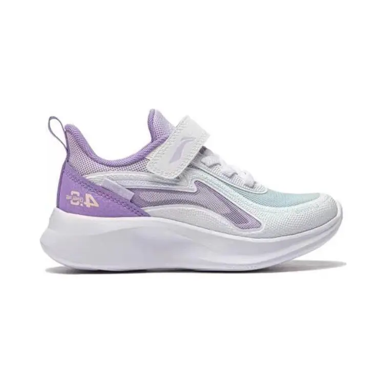 Кроссовки LINING YOUNG Kids Lifestyle Shoes PS Low-top Standard White / Light Navel Blue / Light Khaki Purple, фиолетовый — фото 2