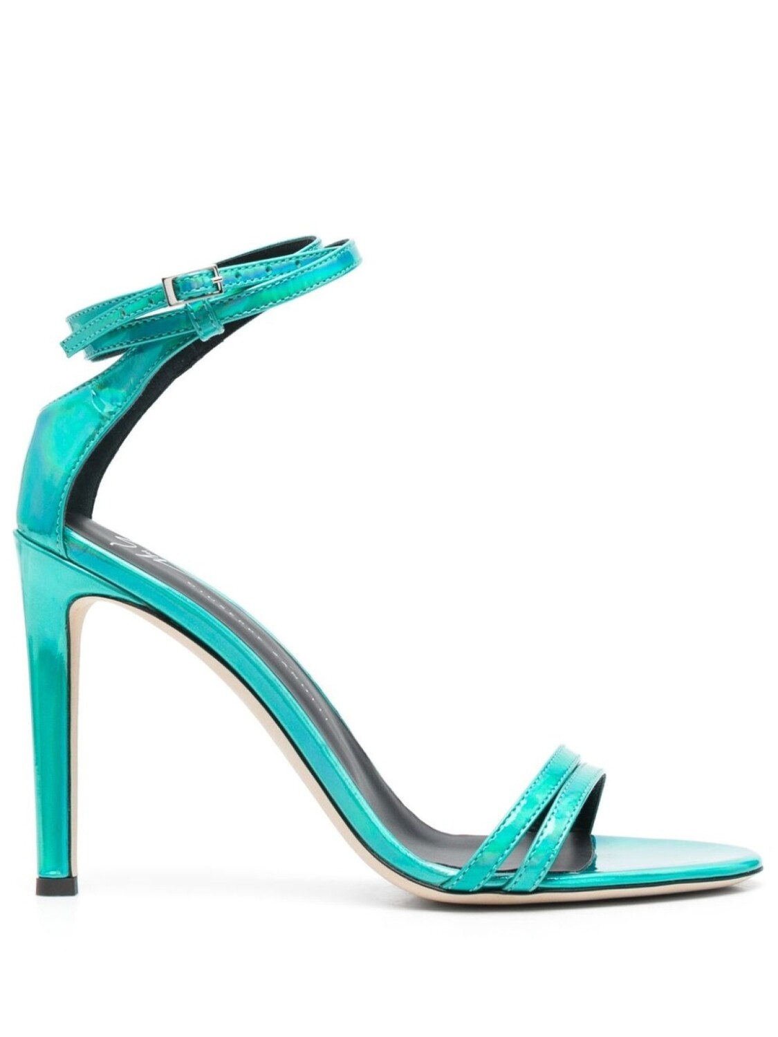 

Giuseppe Zanotti босоножки на шпильке с эффектом металлик, зеленый