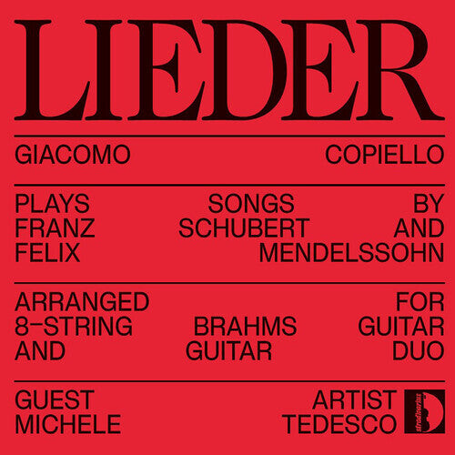 

CD диск Mendelssohn / Schubert / Tedesco: Lieder