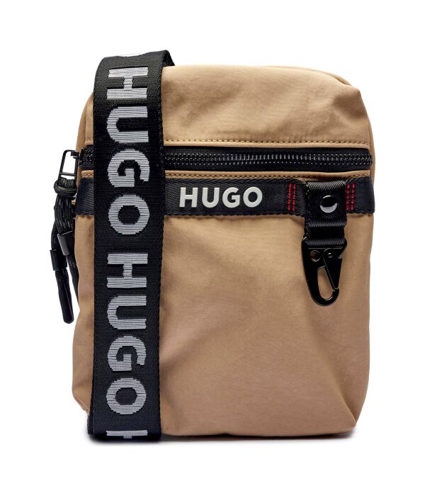 

Сумка мужская Hugo с карабином, бежевый
