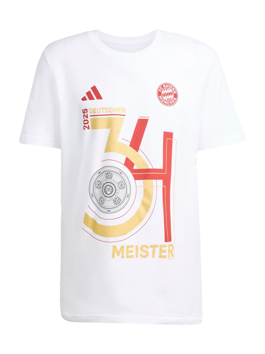 

Футболка Performance ADIDAS PERFORMANCE Deutscher Meister 2025, белый