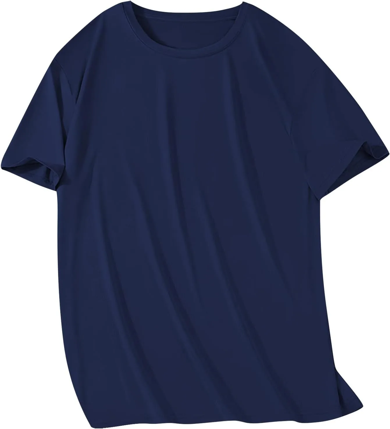 

Мужская футболка Big and Tall летняя Casual Crewneck Short Sleeve из мягкого хлопка Heavyweight