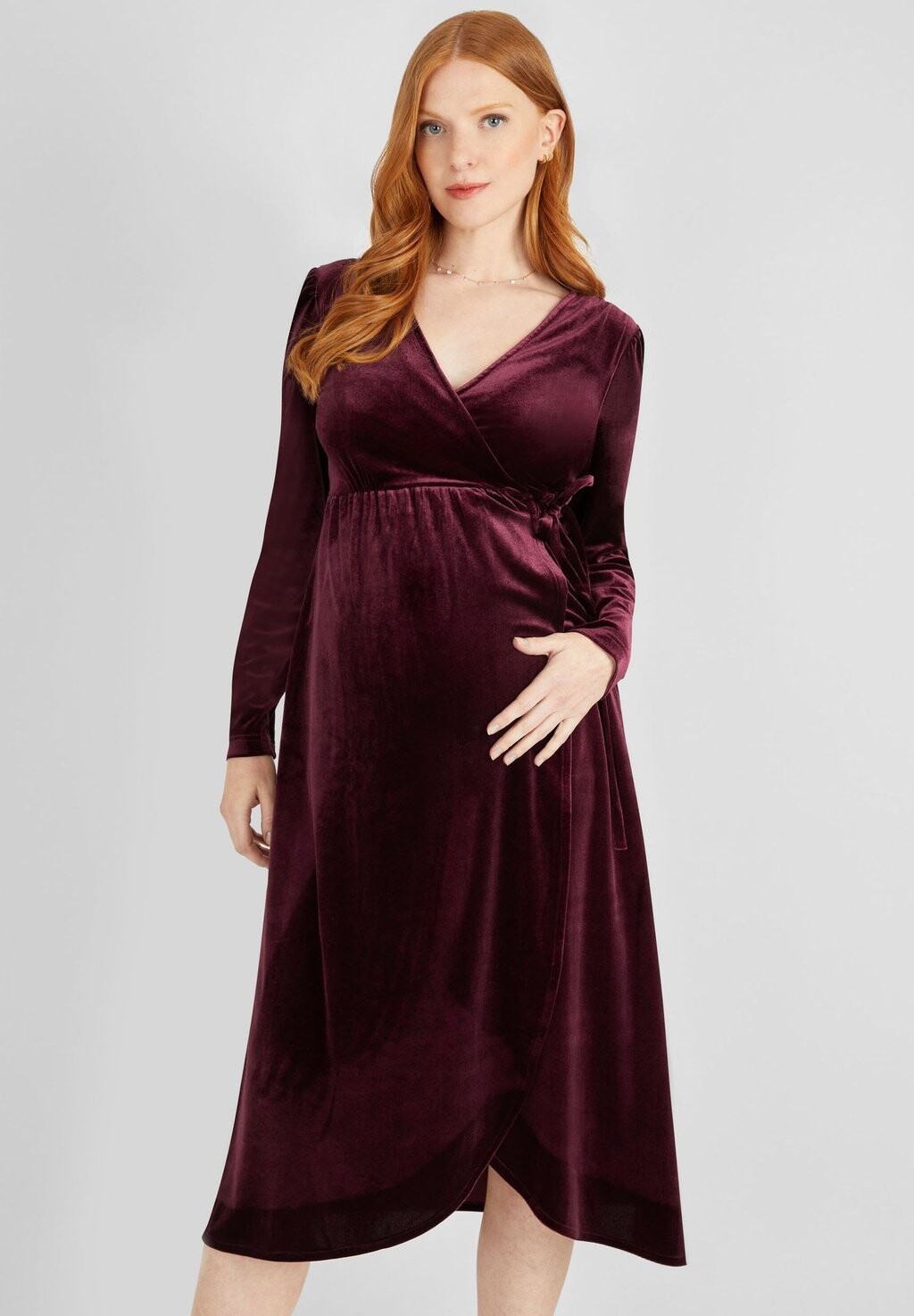 

Летнее платье Maternity Nursing Wrap JoJo Maman Bébé, цвет burgundy red