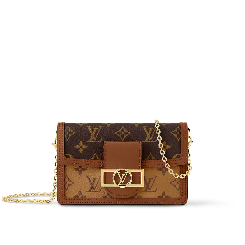 

Кошелек Dauphine Chain Louis Vuitton, коричневый