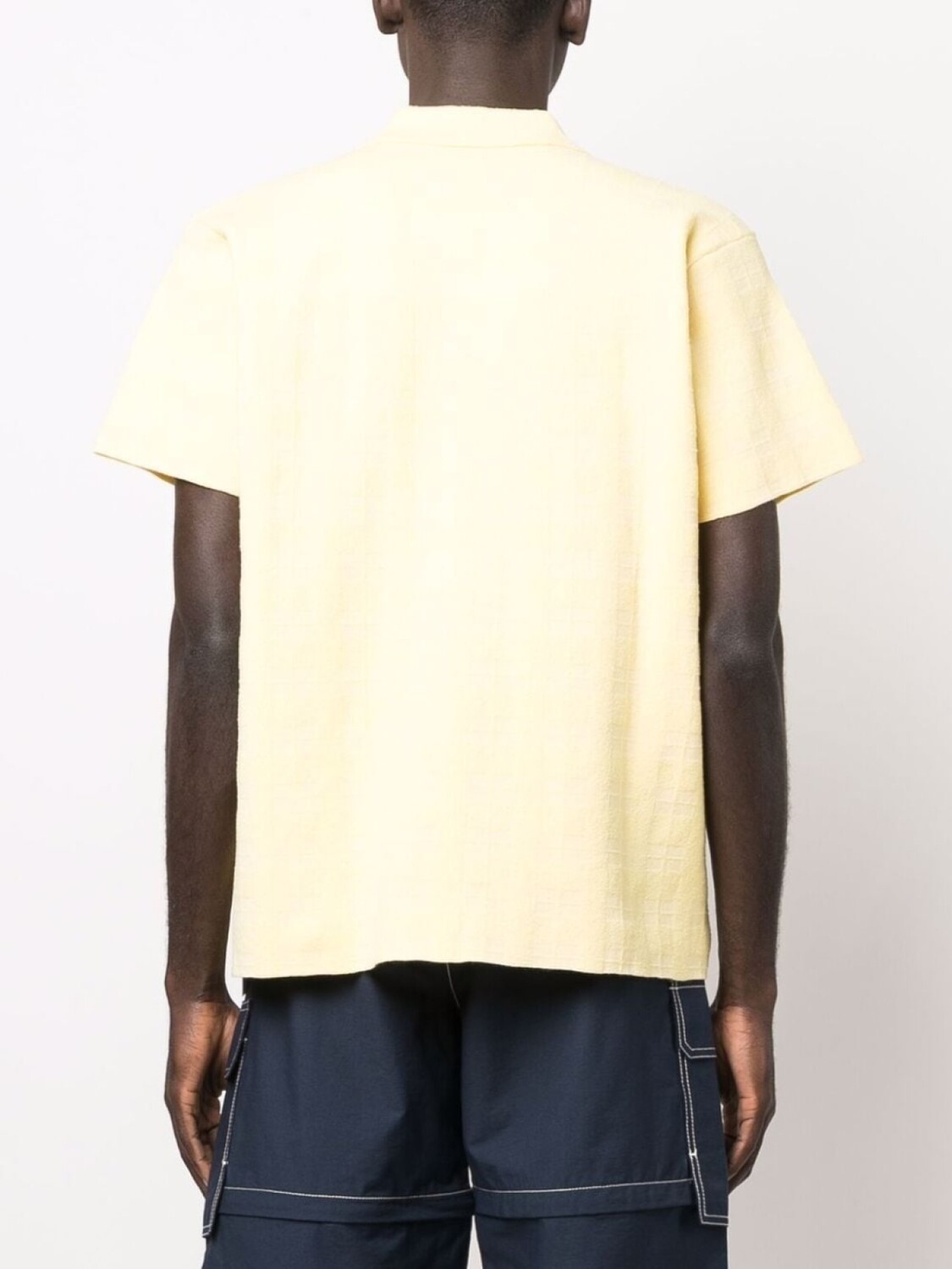Jacquemus жаккардовая рубашка поло, желтый — фото 4