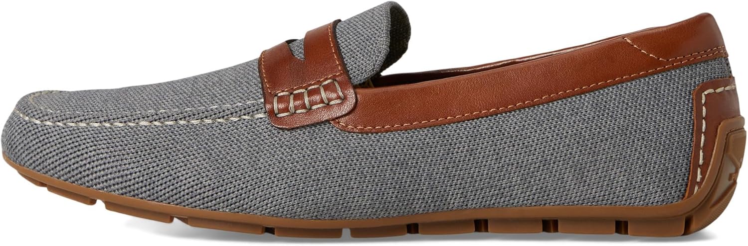 Мужские мокасины Florsheim Motor Knit с пенни и носком-мокто, серый — фото 4