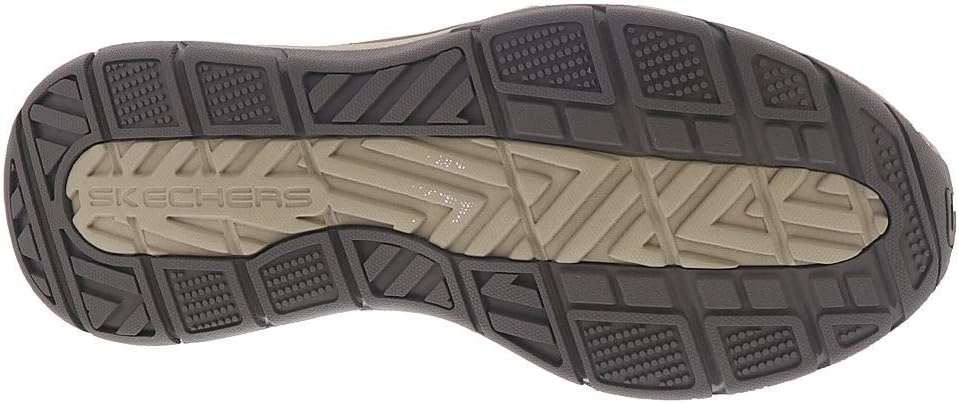 Мужские слипоны Skechers Expected 2.0 Arago из канвы, оливково-коричневый — фото 4