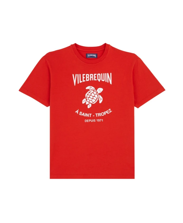 

Хлопковая футболка с логотипом Vilebrequin, красный