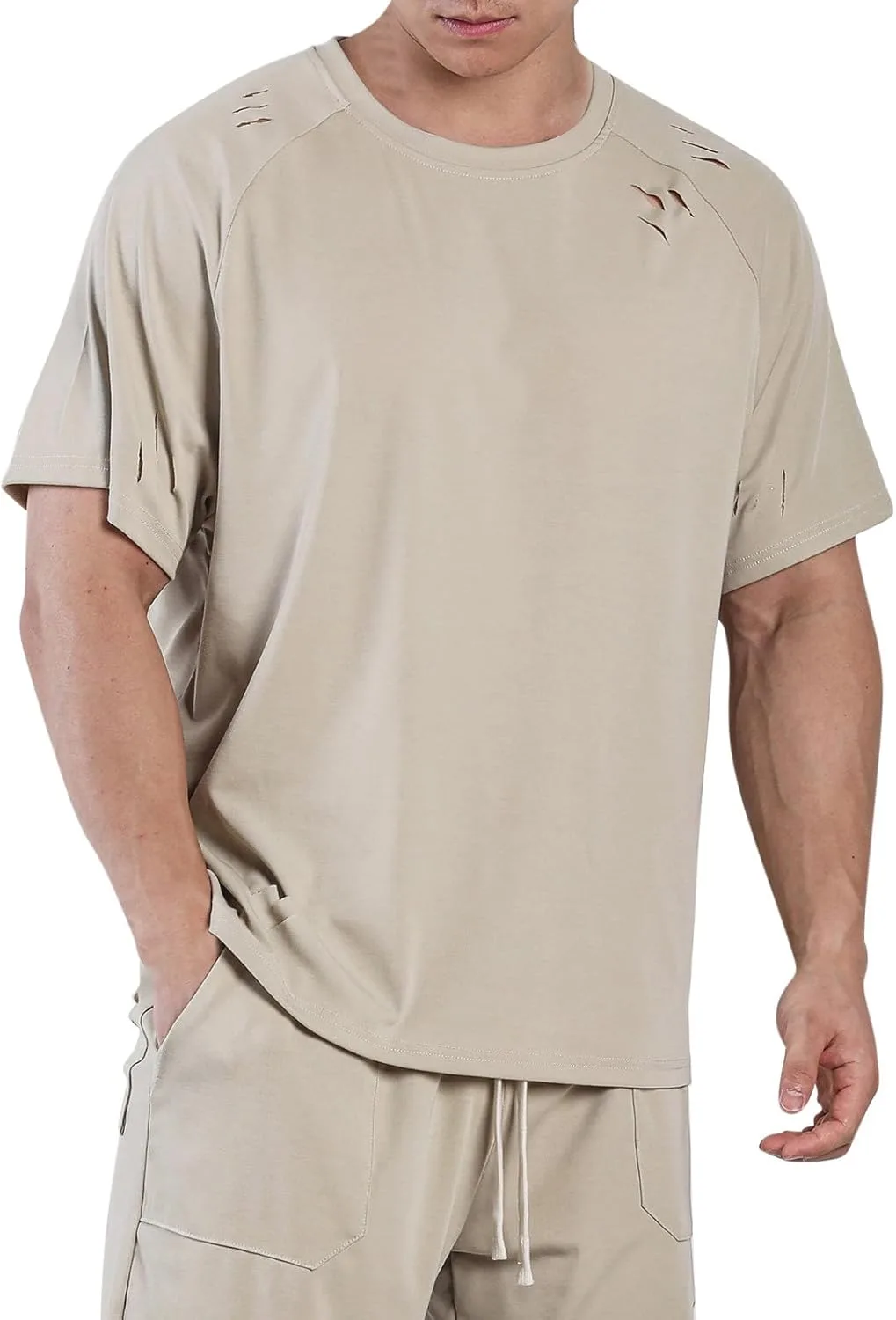 

Мужская футболка с коротким рукавом для летних тренировок