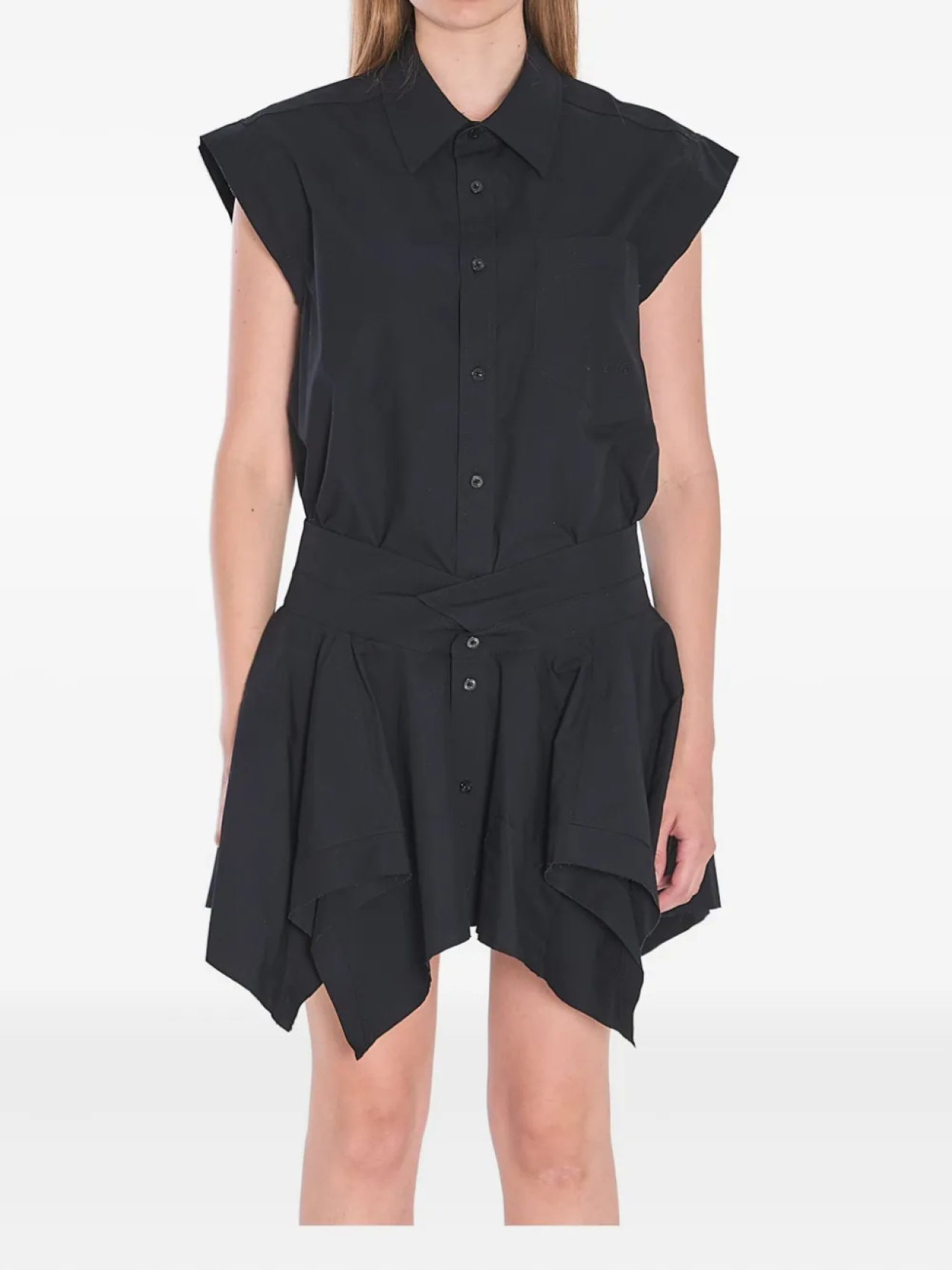 

Платье из хлопка Alexander Wang, черный