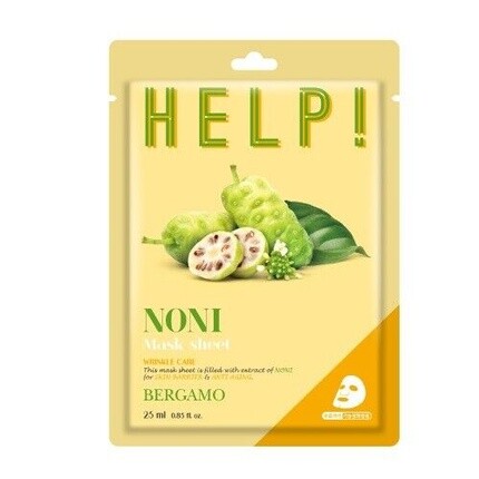 

8809414192224 Help Sheet Mask Нони Маска для лица 25 мл БЕРГАМО Assorted, Желтый, 8809414192224 Help Sheet Mask Нони Маска для лица 25 мл БЕРГАМО Assorted