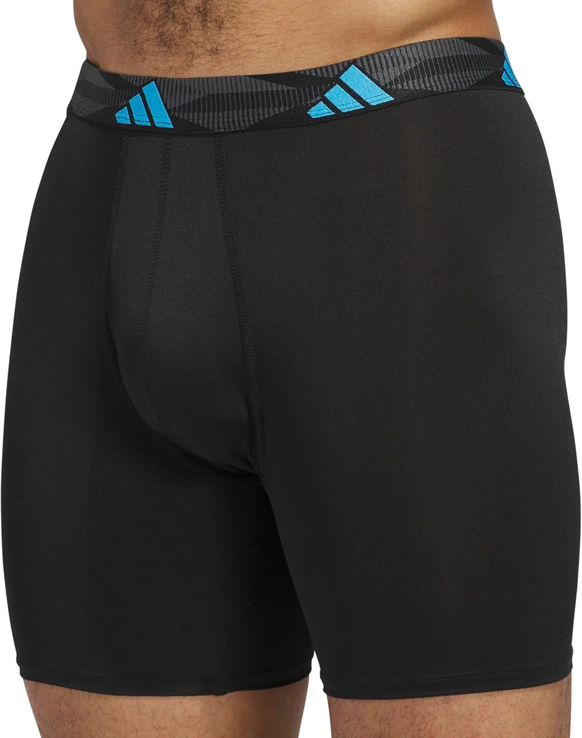 Боксеры мужские Adidas, черный/бирюзовый/оранжевый — фото 4