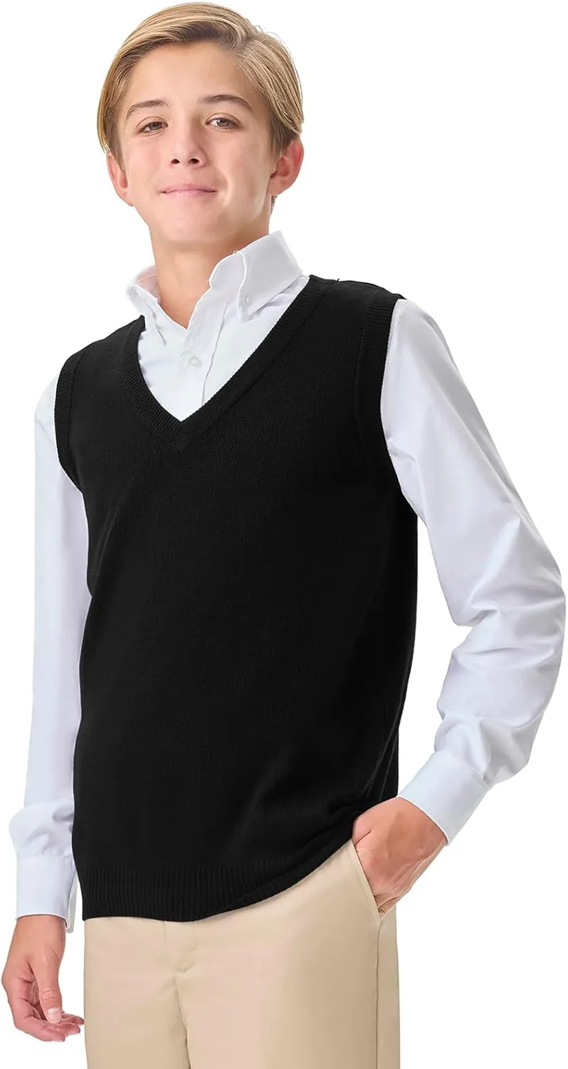 Школьная форма для мальчиков. Свитер/жилет Classroom School Uniforms, черный — фото 2