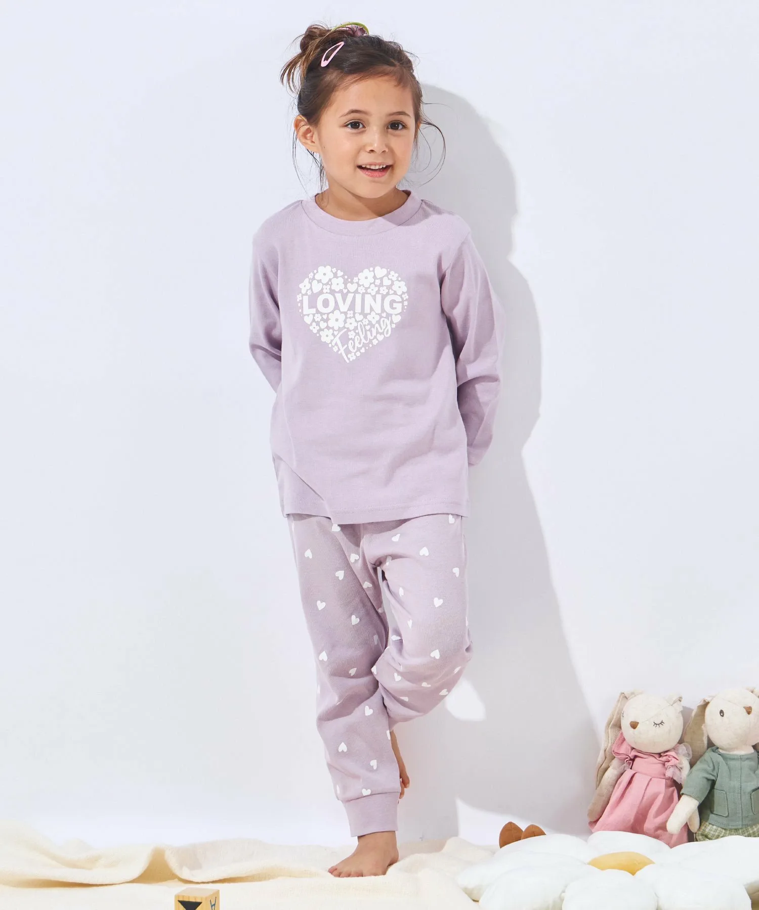 Домашняя одежда для девочек Ever Closet, Lavender Heart — фото 2