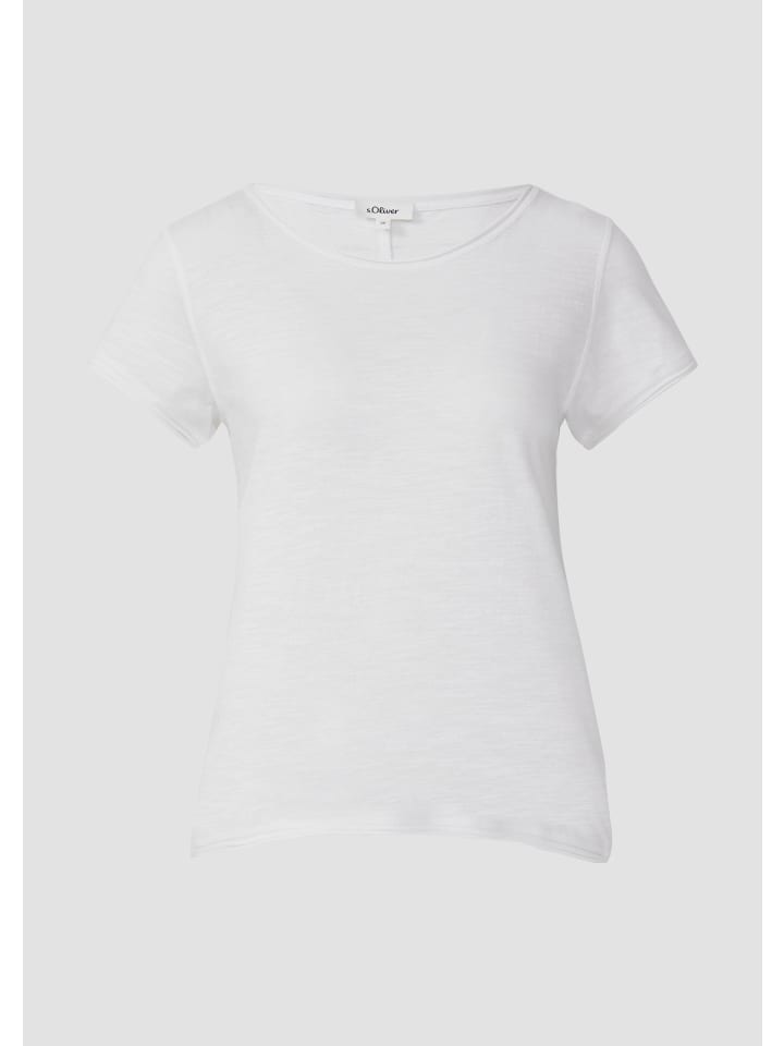 

Футболка в цвете 0100_white s.Oliver, Белый, Футболка в цвете 0100_white s.Oliver