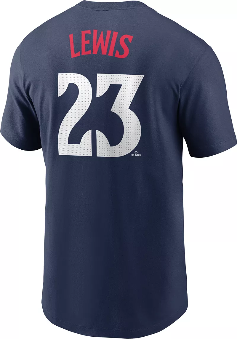 Мужская темно-синяя футболка Nike Minnesota Twins Royce Lewis #23 — фото 3