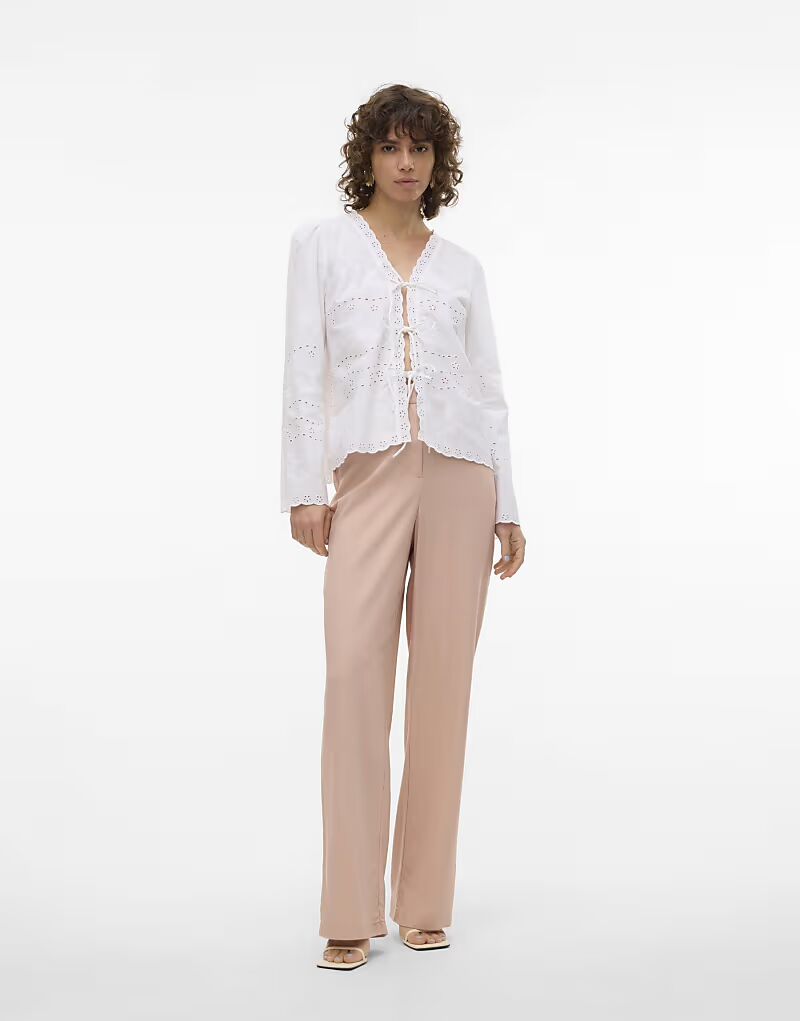 

Брюки Vero Moda Tailored в цвете misty rose