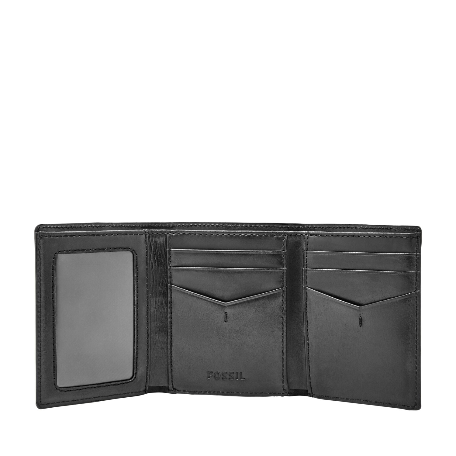 

Мужская кожаная сумка Fossil Allen RFID тройного сложения, черный