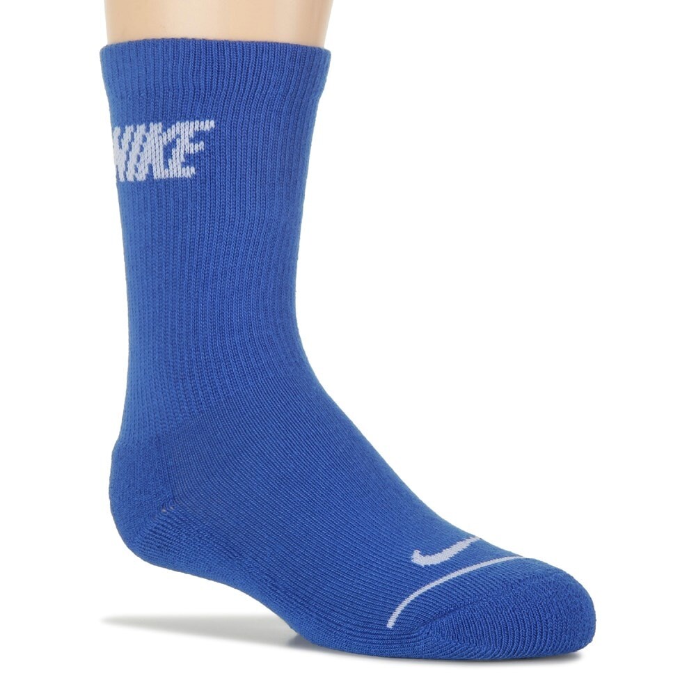 Набор из 6 детских молодежных носков с мягкой подкладкой размера X Nike, красный — фото 2