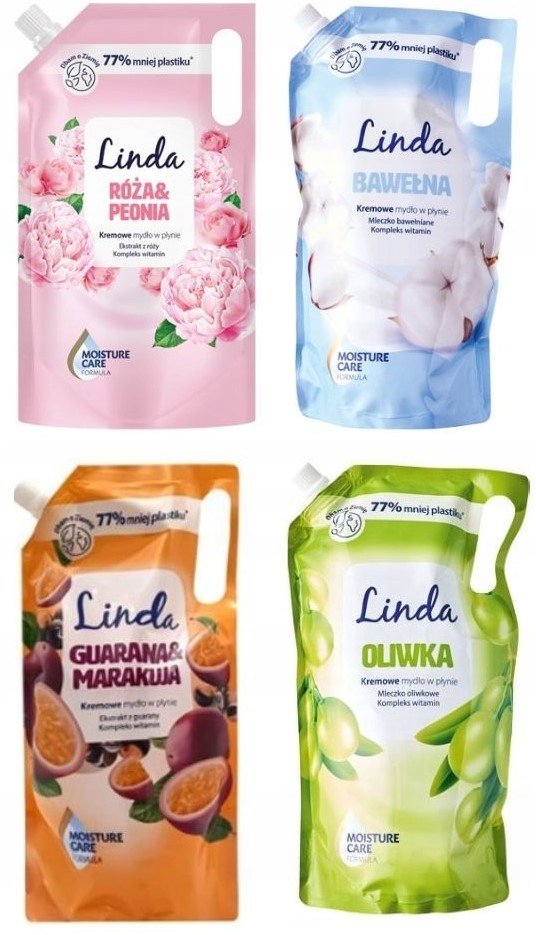 

Набор жидкого кремового мыла для рук Linda 4 X 1 л