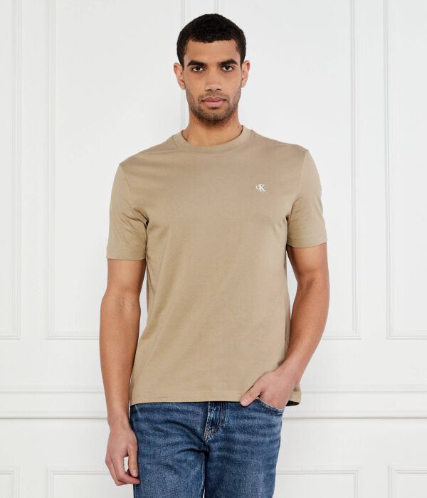 

Футболка с засечками Regular fit Calvin Klein Jeans, желтый