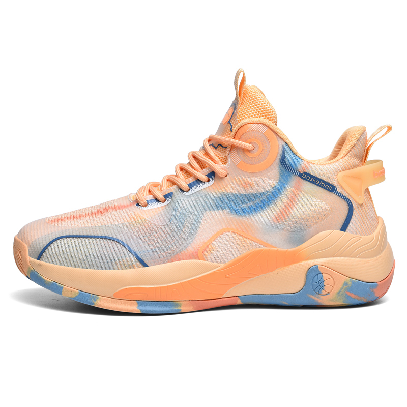 

Баскетбольные кроссовки для детей и подростков с амортизацией, износостойкие, дышащие, с высоким верхом Peter pan, желтый