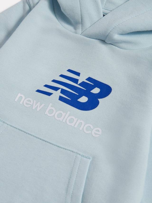 Детская толстовка с логотипом из хлопковой смеси New Balance, Frosted Glass — фото 3