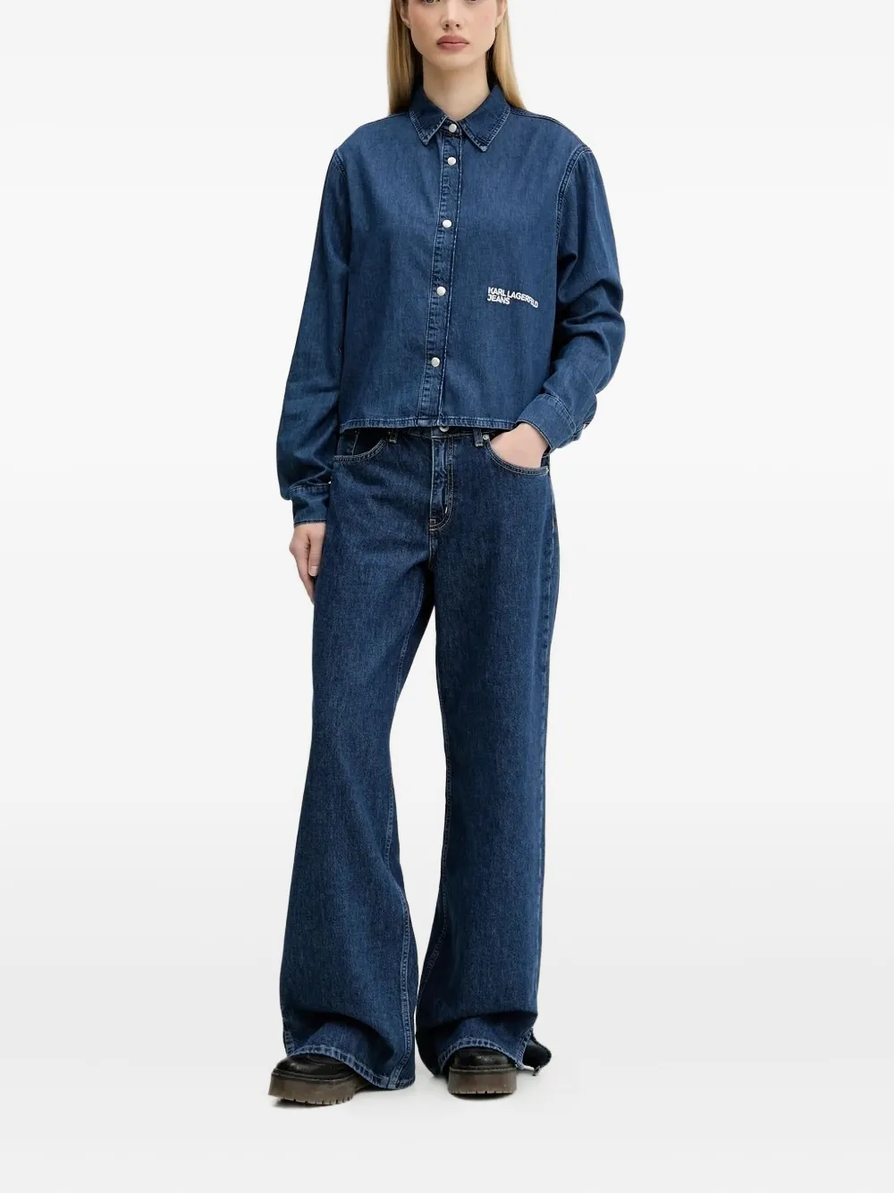 

Джинсы с разрезами Karl Lagerfeld Jeans, синий