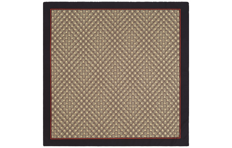 

GUCCI Шёлковый шарф, Black Brown