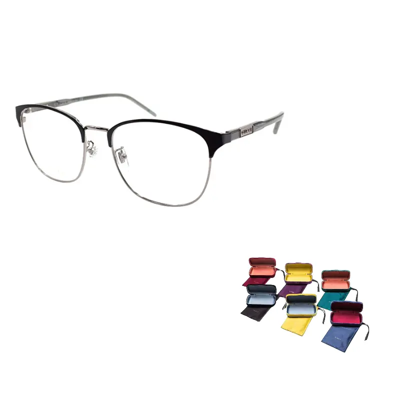 

GUCCI Мужские очки с прямоугольной оправой из сплава Alloy, Black Silver