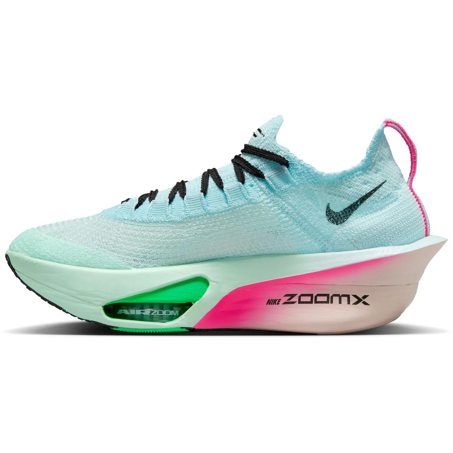 Женские беговые кроссовки Alphafly 3 Nike, Glacier Blue/Black/Mint/Green — фото 2