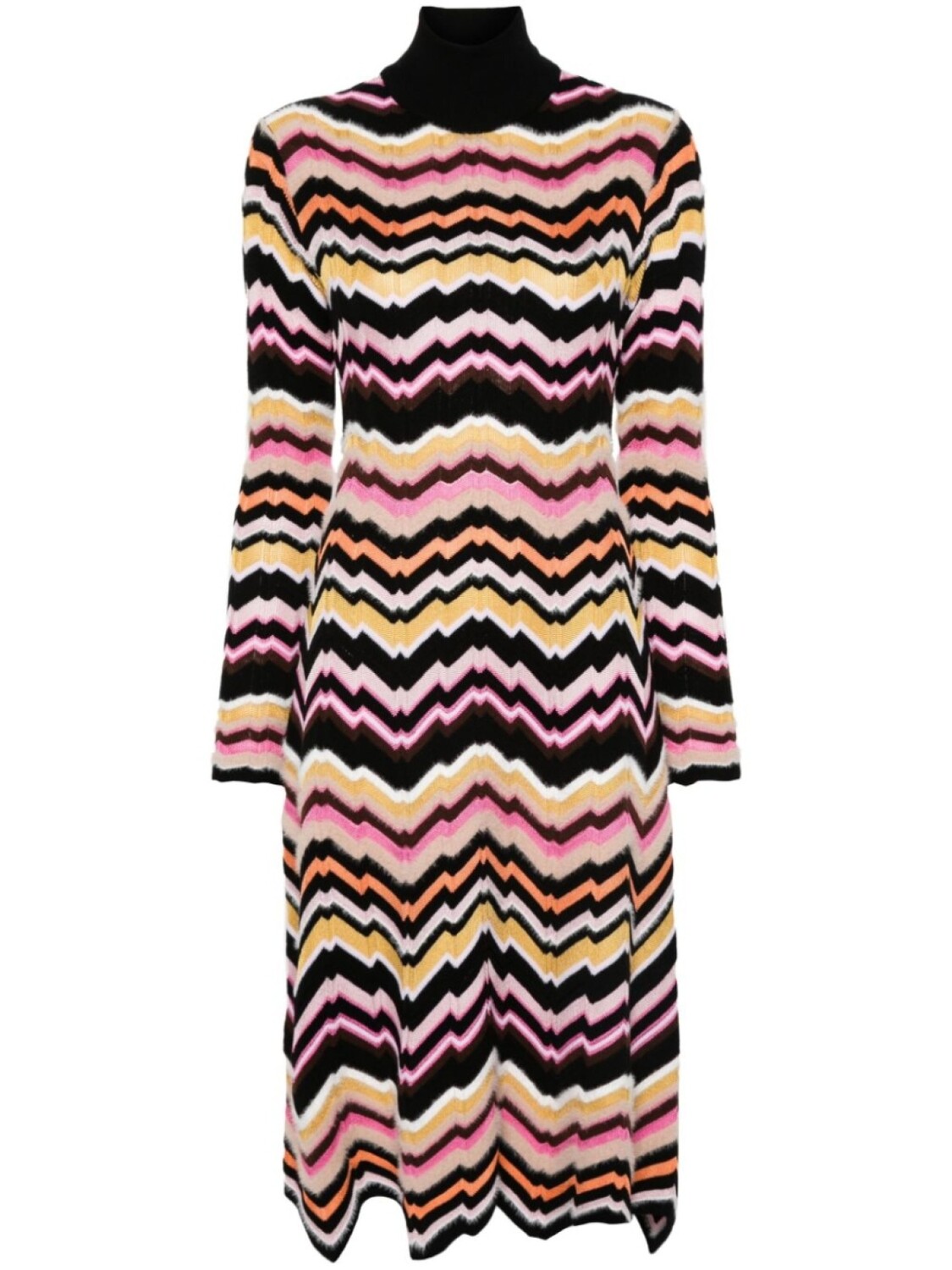

Missoni платье миди с узором зигзаг, черный