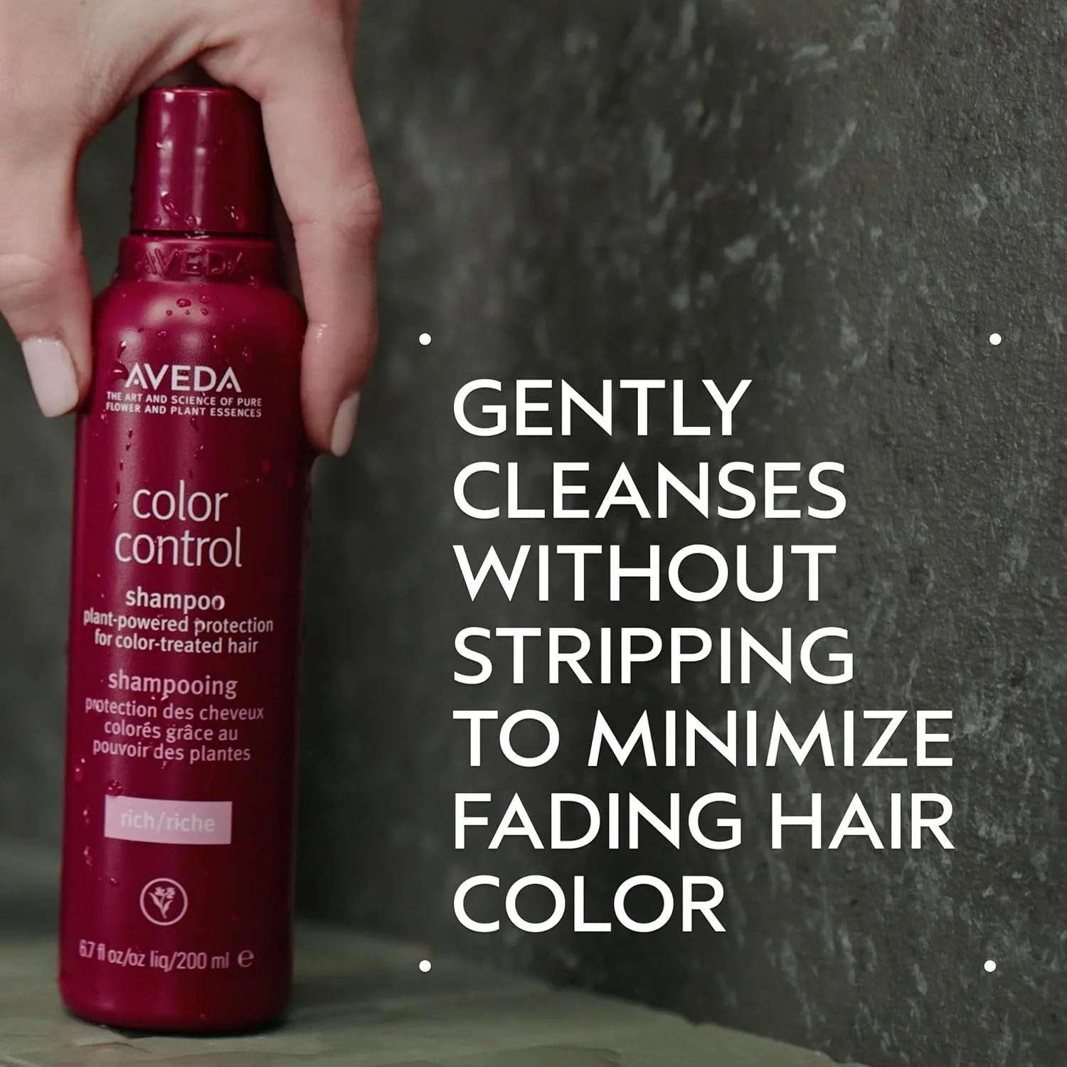 Aveda Color Control Rich шампунь и кондиционер дуэт, защищает окрашенные волосы, предотвращает вымывание цвета, без силиконов, для волос средней и большой толщины, 97%+ натуральных ингредиентов*, 1 л — фото 2