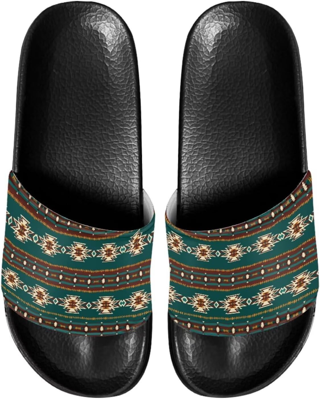 

Тапочки для женщин и мужчин, нескользящие, быстро сохнущие, для душа, сандалии для ванной Judentidos, Aztec Geometric Native American