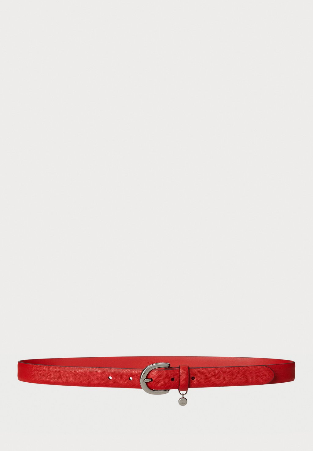 

Пояс Charm Crosshatch Leather Lauren Ralph Lauren, красный