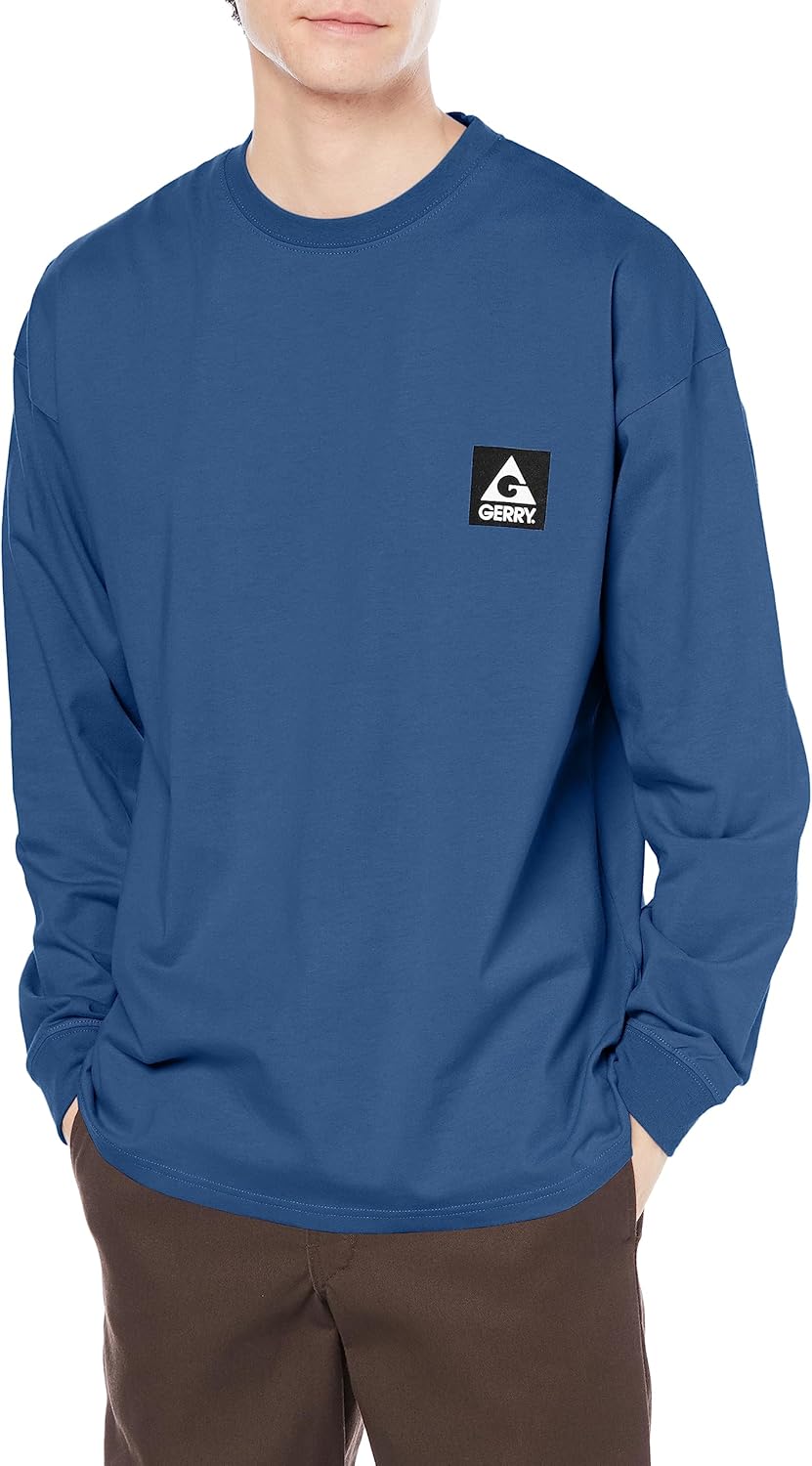 

Футболка improves GERRY эксклюзивная футболка с длинным рукавом и принтом для мужчин, темно-синий