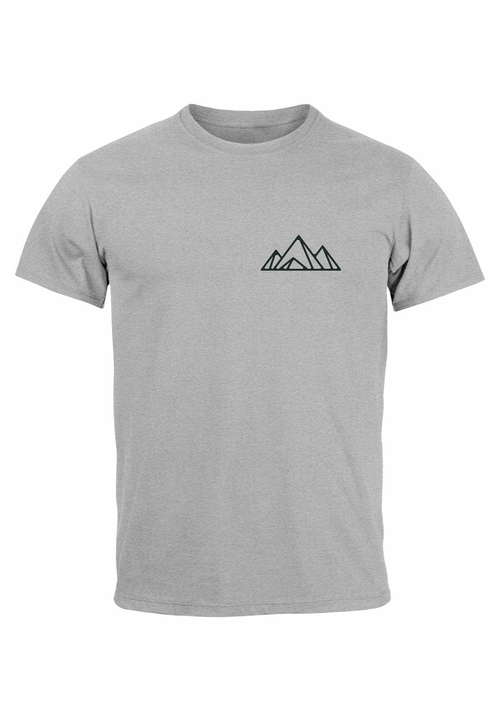 

Футболка с принтом AUFDRUCK BERG WANDERN POLYGON DESIGN PRINT OUTDOO Neverless, серый