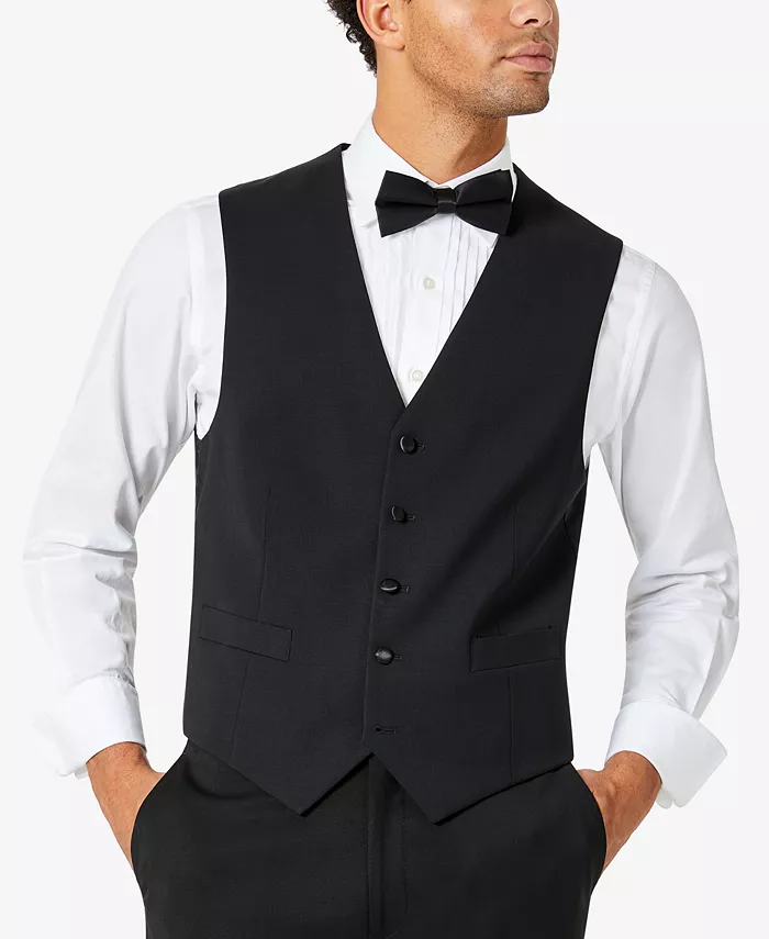 

Мужской современный жилет-смокинг Modern-Fit Flex Stretch с эластичной тканью Tommy Hilfiger, черный