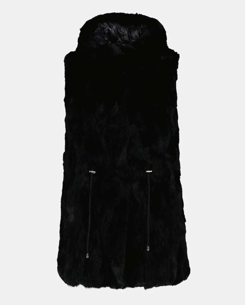 

Двусторонний жилет с мехом Latouche, черный