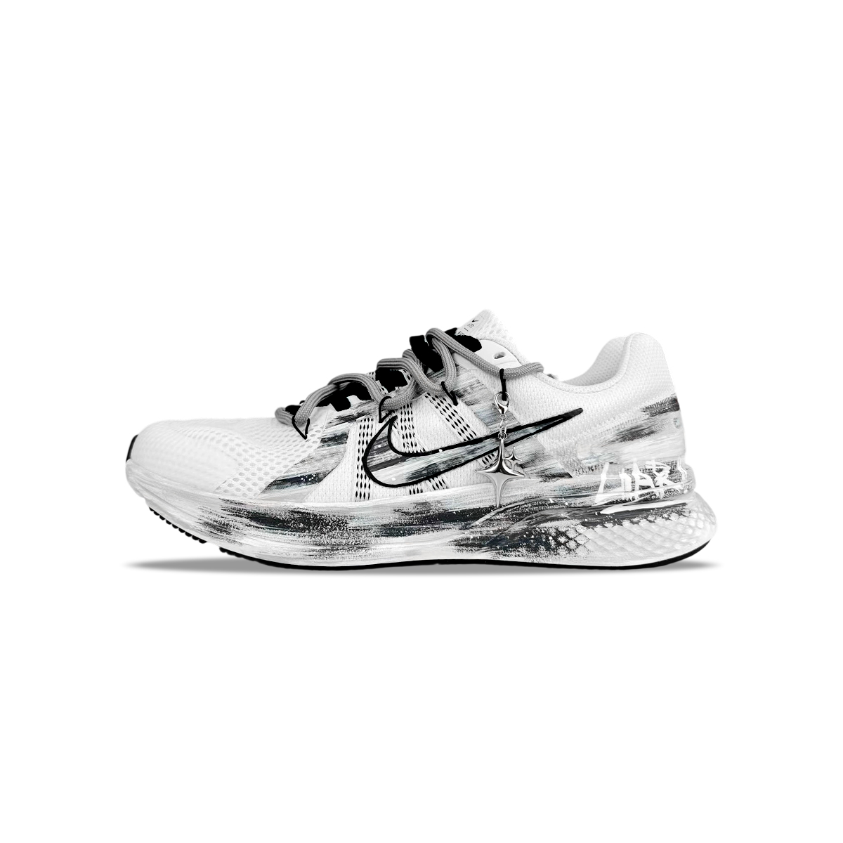 

Nike Кроссовки Run Swift 2 с низким верхом, устойчивые к истиранию, дышащие, мужские, черно-белые