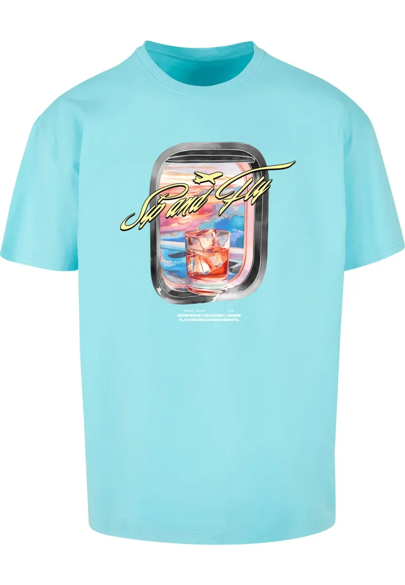

Футболка Upscale by Mister Tee "Upscale by Mister Tee Sip&Fly Heavy Oversize Tee ", синий
