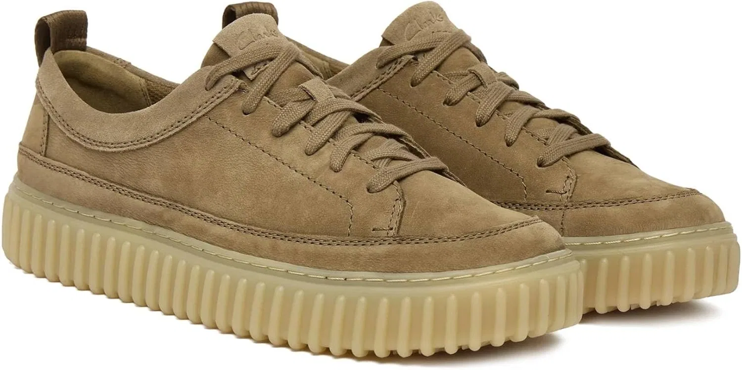 КРОССОВКИ Clarks Originals унисекс Torhill LaceSHOE, Dark Sand Nubuck — фото 2